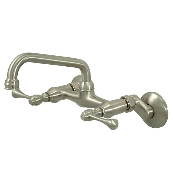 KS313SN 6-Inch Adjustable Center Wall Mount Kitchen Faucet